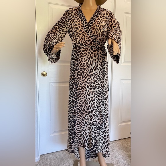 Gianni leopard print Georgette dress - Picture 3 of 16